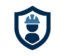 worker in a shield icon